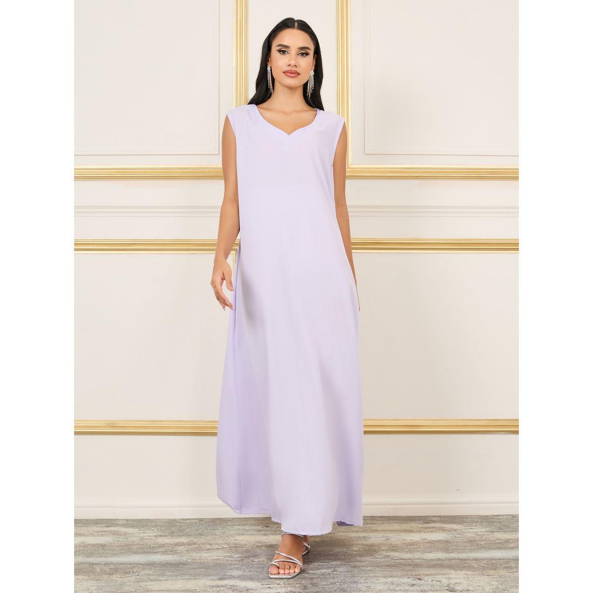 جلابية مزينة بحجر الراين مع حزام خصر ماكسيم كرييشن × ستايلي-women-arabicclothing-jalabiyas-image-5