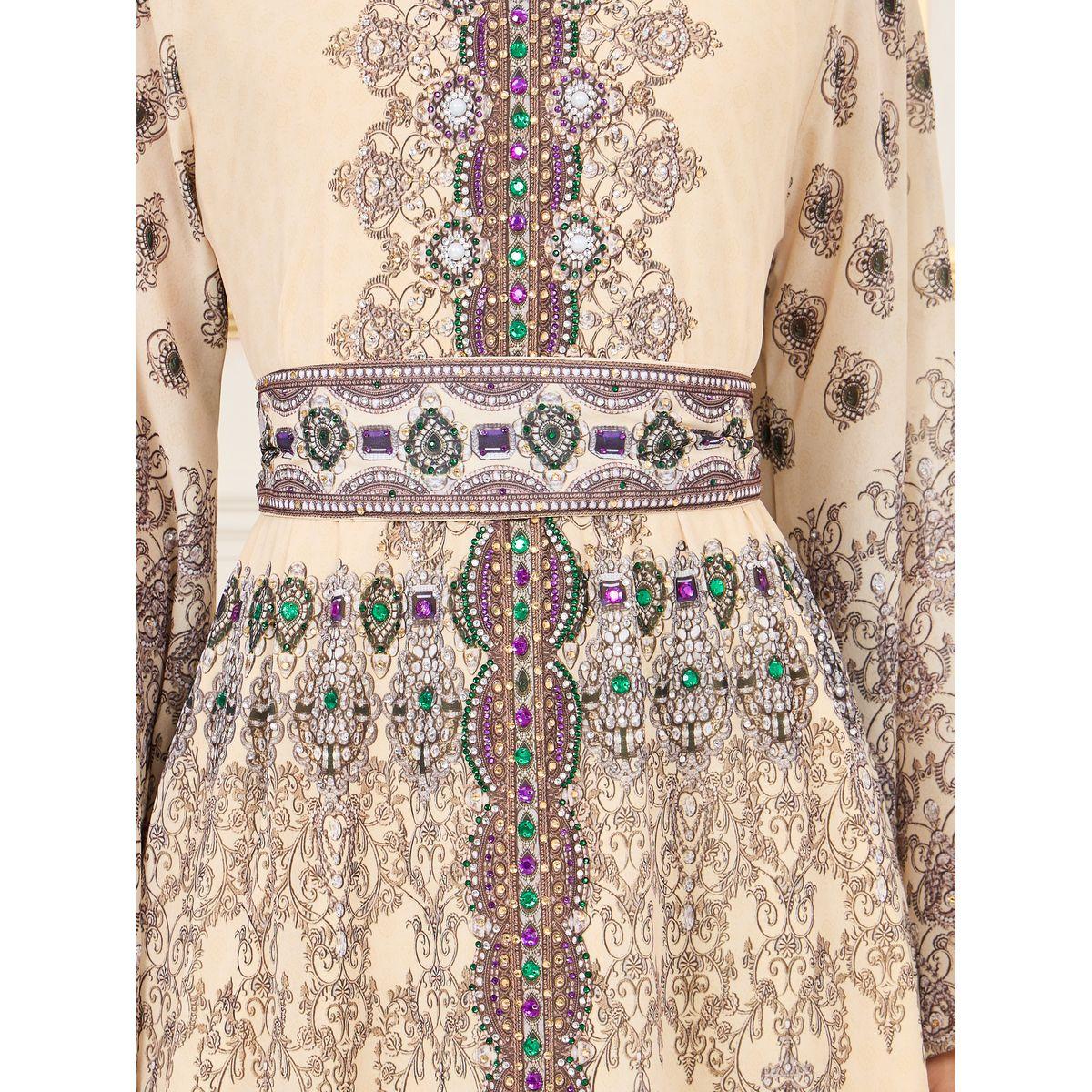 Maxim Creation Gem Stone Detail Digital Print Jalabiya-women-arabicclothing-jalabiyas-image-3