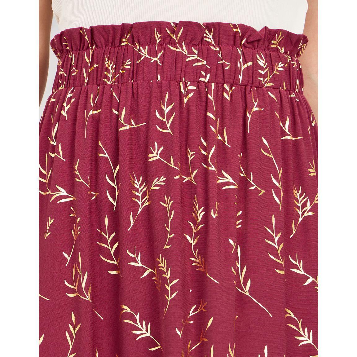 تنورة ميدي مطبعة بالكامل مع خصر بيبر باغ-women-clothing-bottoms-skirts-image-3