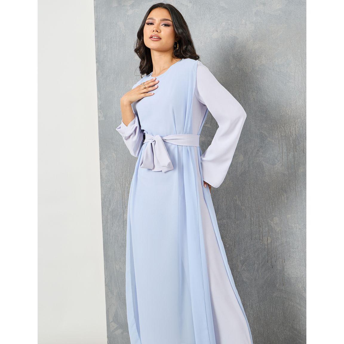 Styli Colorblock Overlay Belted Jumpsuit-women-clothing-jumpsuits-image-2