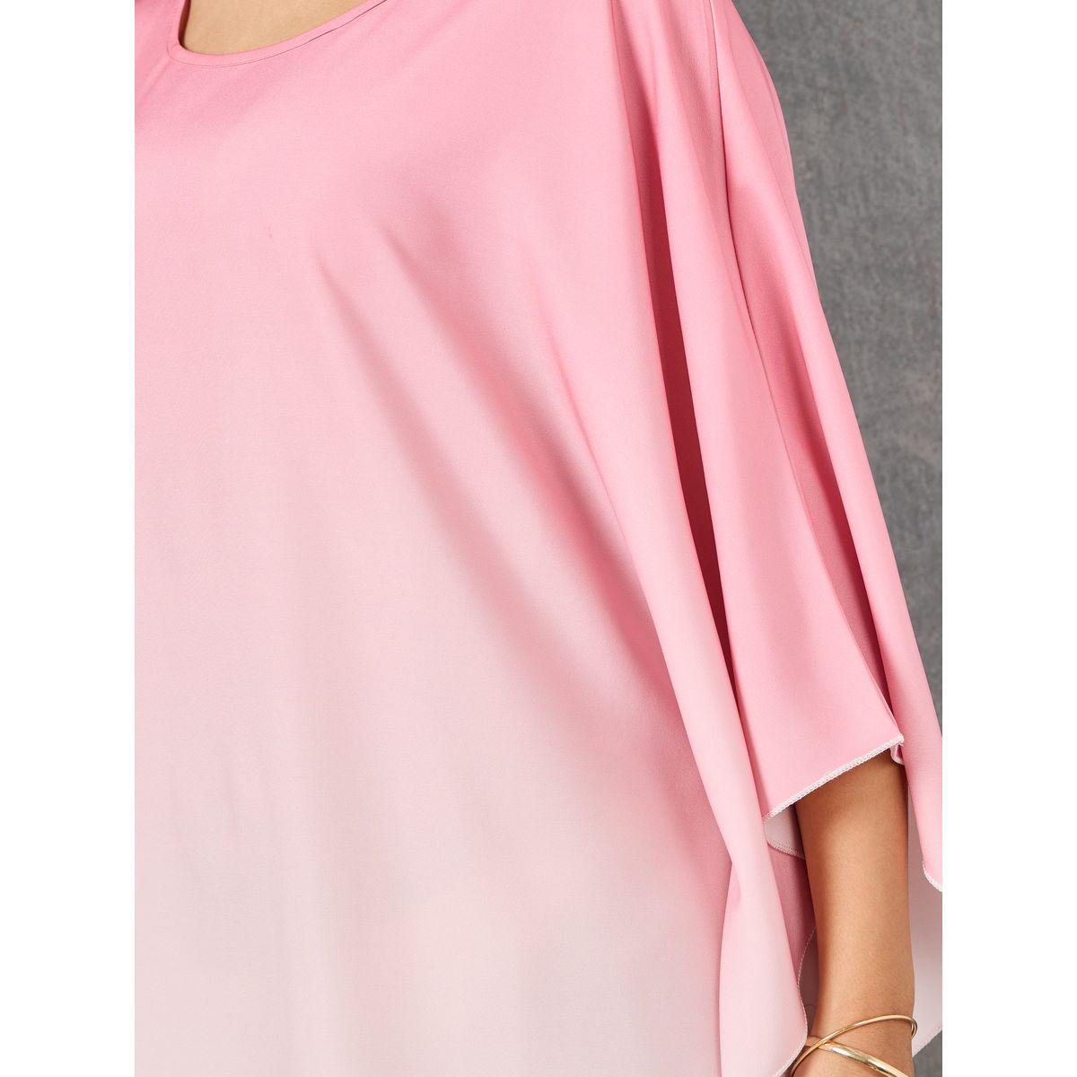 Styli Ombre Batwing Sleeves Kaftan-women-arabicclothing-kaftan-image-3