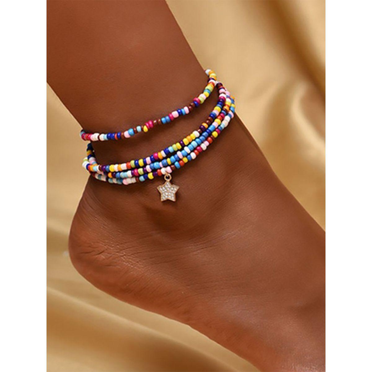 Styli Beaded Layered Anklet-women-watchesandjewellery-jewellery-anklets-image-2