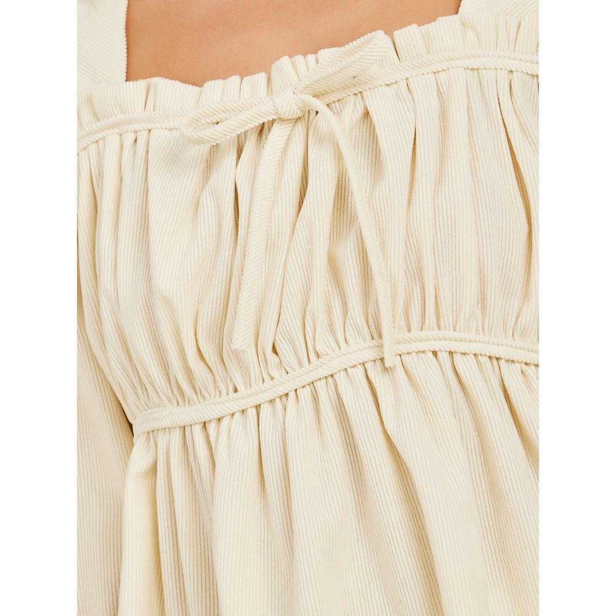 بلوزة بتفاصيل كسرات وأربطة-women-clothing-shirtsandblouses-blouses-image-3