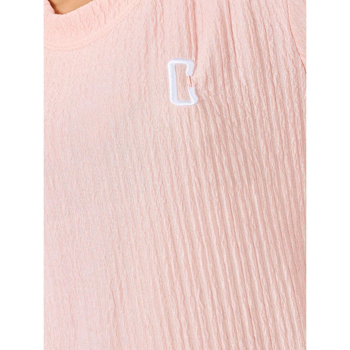 Styli Textured T-shirt and Straight Leg Pants Co-ords-women-clothing-coordsets-image-3