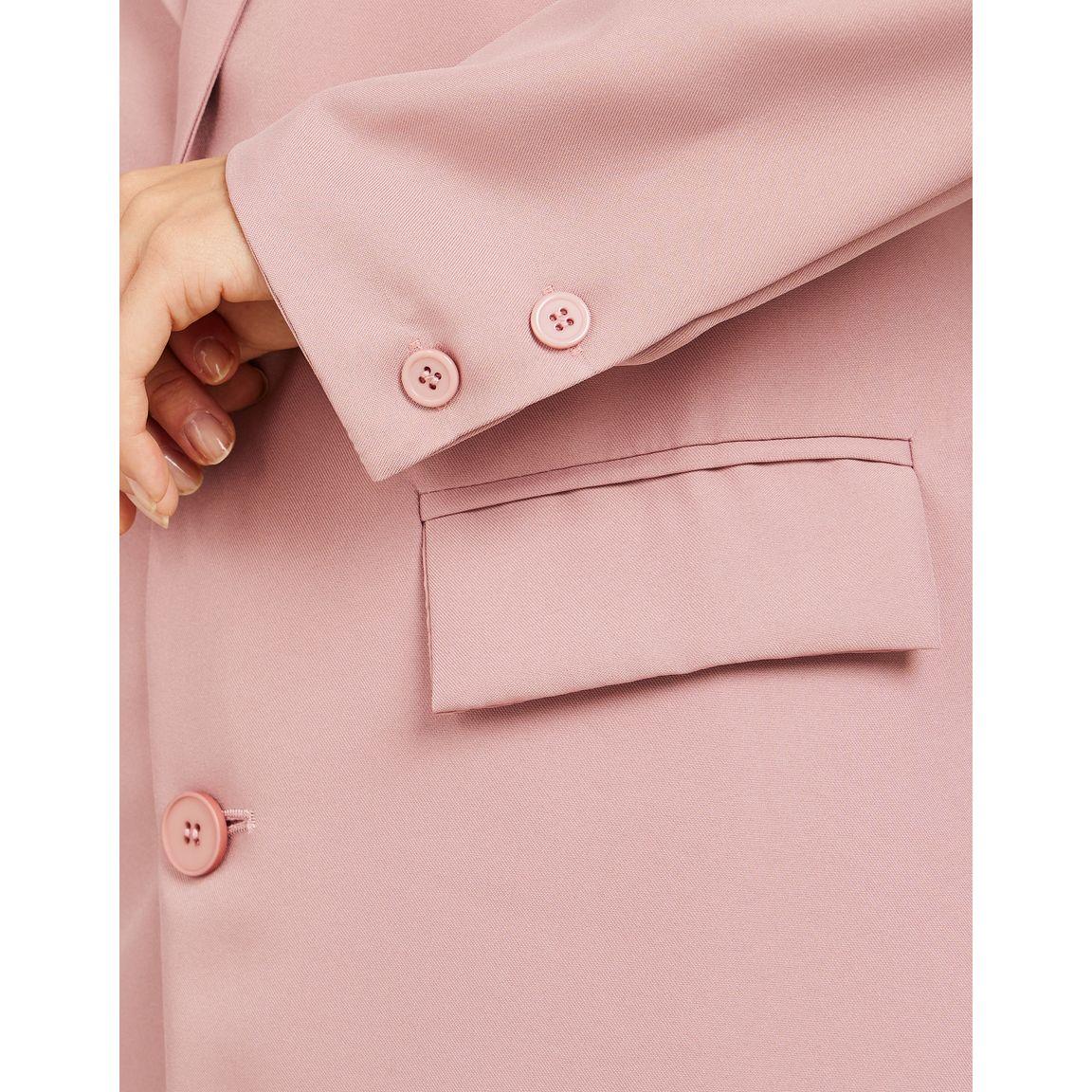 Styli Solid Long Line Blazer with Pockets-women-clothing-coatsandjackets-blazers-image-4
