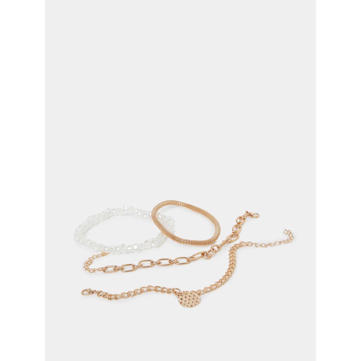 مجموعة من 4 اساور يد متنوعة-women-watchesandjewellery-jewellery-banglesandbracelets-image-2
