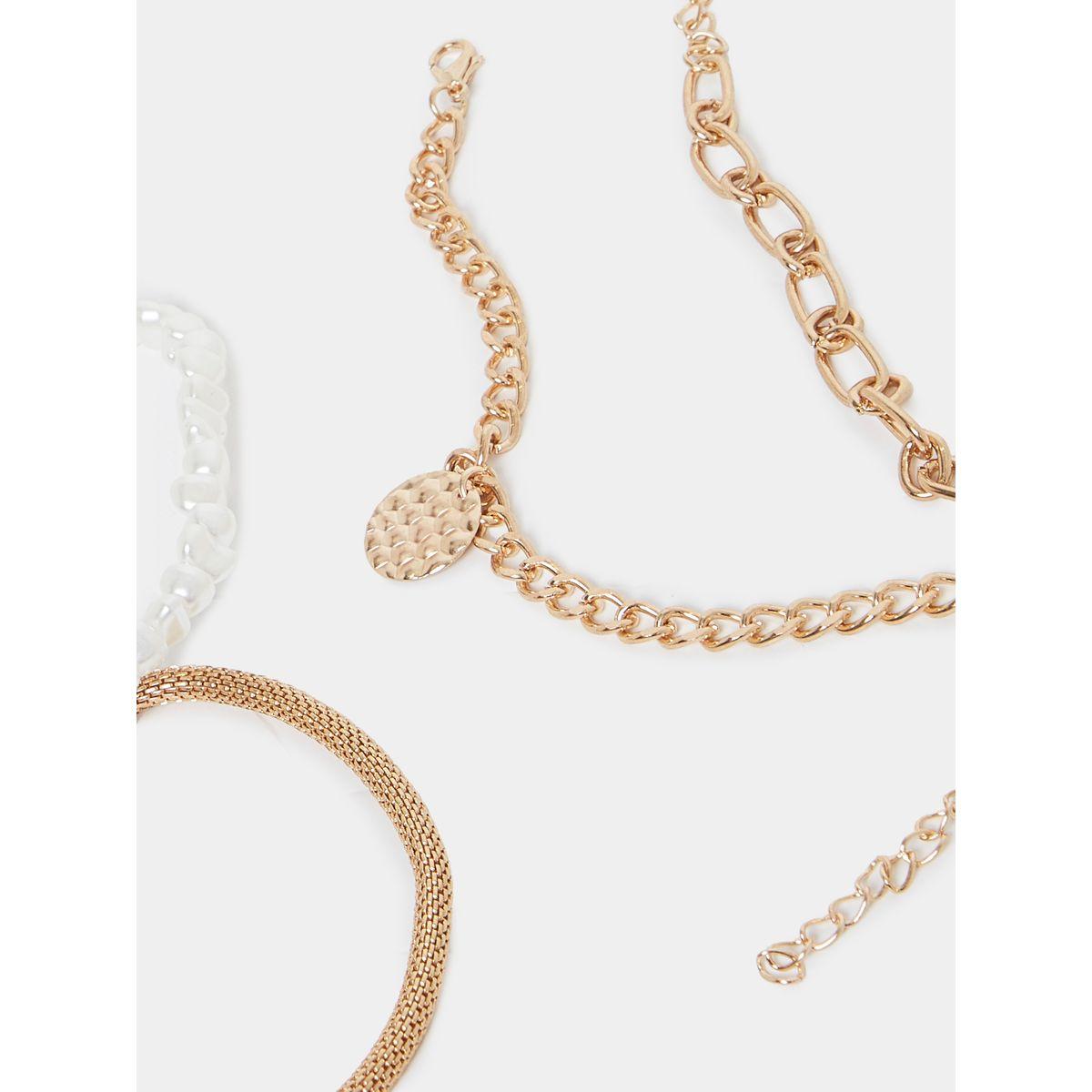 مجموعة من 4 اساور يد متنوعة-women-watchesandjewellery-jewellery-banglesandbracelets-image-3
