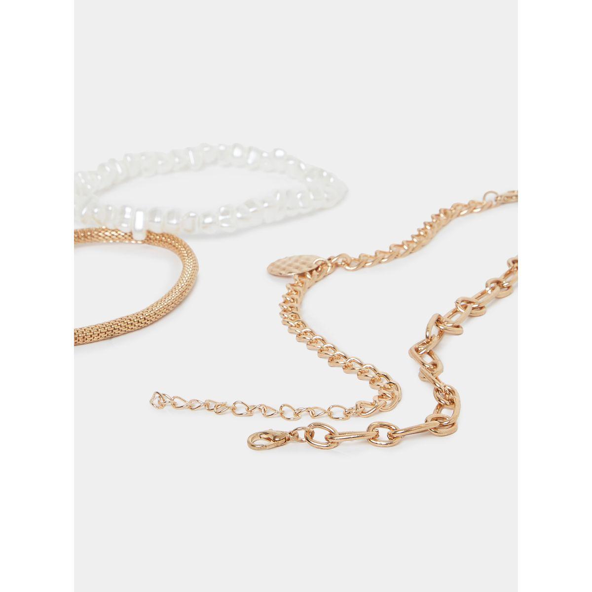 مجموعة من 4 اساور يد متنوعة-women-watchesandjewellery-jewellery-banglesandbracelets-image-4