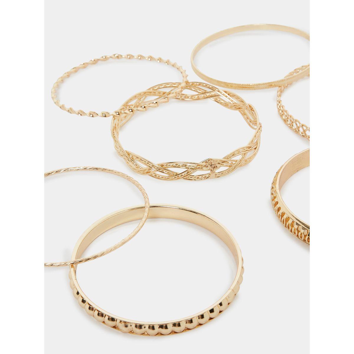 Styli Set of 7 - Textured Bracelets-women-watchesandjewellery-jewellery-banglesandbracelets-image-3