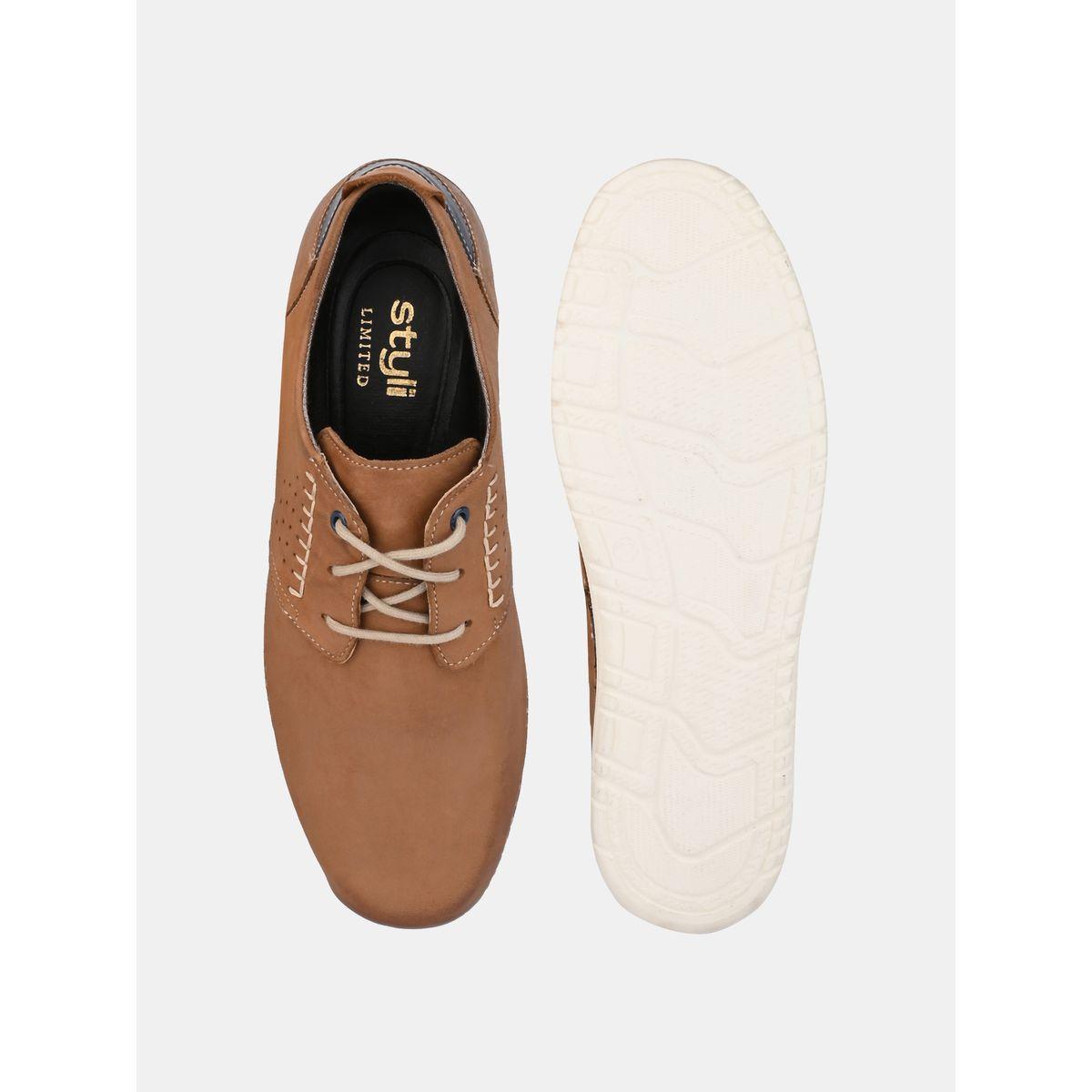 Styli Limited Genuine Leather Stitch Detail Lace Up Shoes-men-shoes-formalshoes-image-7