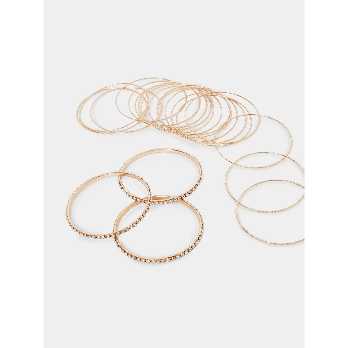 Styli Set of 20 - Textured Bangle-women-watchesandjewellery-jewellery-banglesandbracelets-image-2