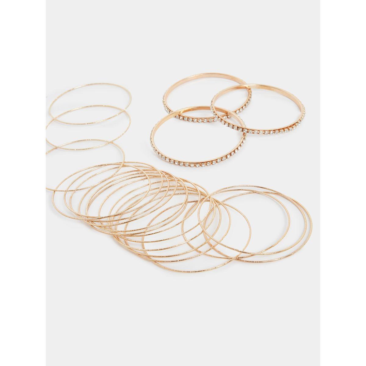 Styli Set of 20 - Textured Bangle-women-watchesandjewellery-jewellery-banglesandbracelets-image-4