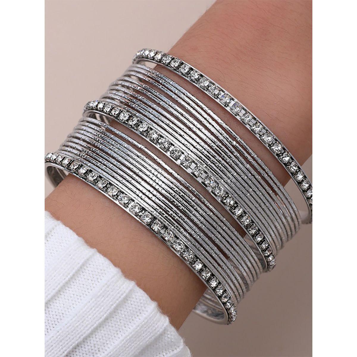 Styli Set of 20 - Textured Bangles-women-watchesandjewellery-jewellery-banglesandbracelets-image-1