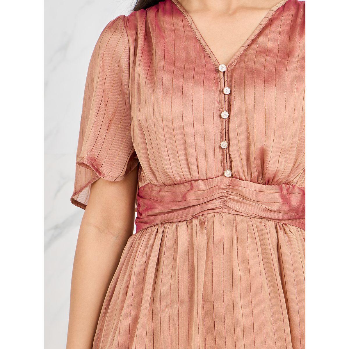 فستان شيفون طويل مزين بكسرات-women-clothing-dresses-image-3