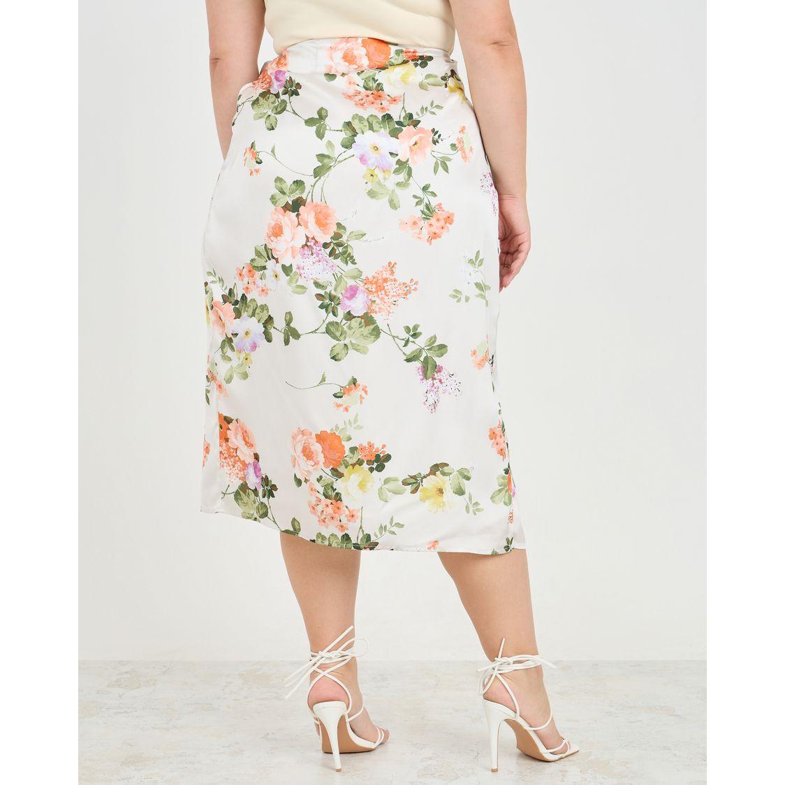 تنورة ميدي بمقاس كبير ونمط لف-women-clothing-skirts-image-4