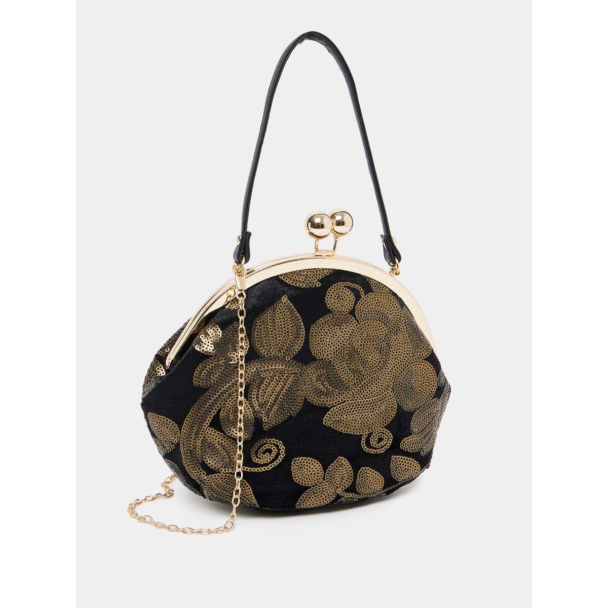شنطة يد مزينة بالترتر وقفل بنمط كبس-women-bagsandwallets-handbags-image-1