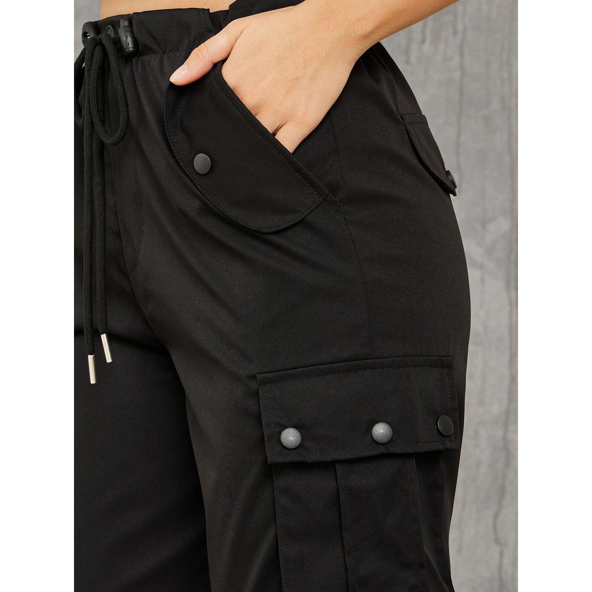 Styli Pocket Detail Cargo Pants with Toggle Drawstring-women-clothing-bottoms-trousers-image-4