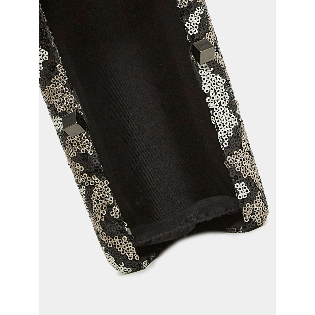 Styli Sequin Snake Texture Clutch Bag with Chain Strap-women-bagsandwallets-handbags-image-4