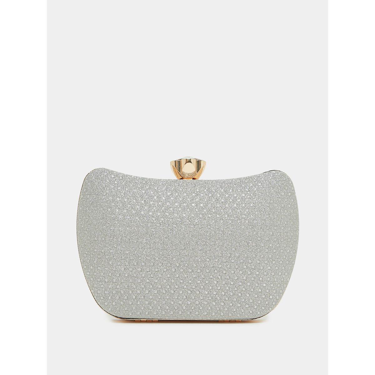 Styli Glitter Fabric Clutch Bag with Detachable Strap-women-bagsandwallets-handbags-image-3