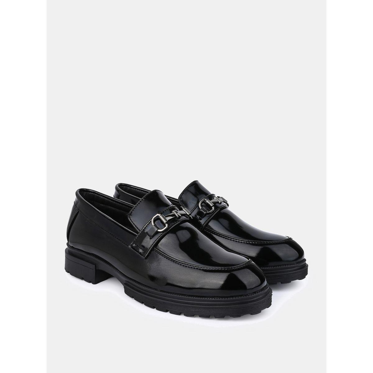 Styli Patent Metal Horse Buckle Detail Chunky Loafers-men-shoes-formalshoes-image-3
