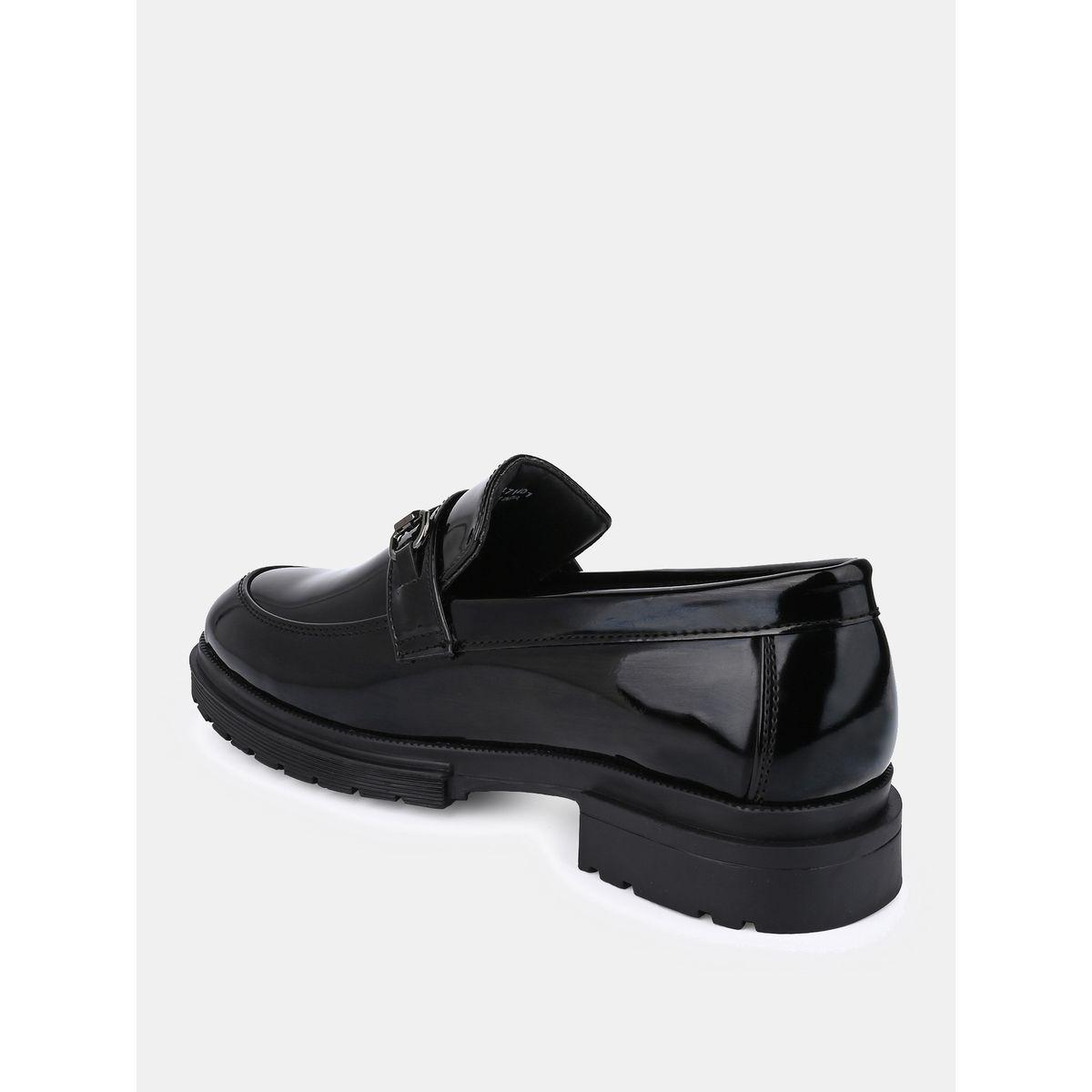 Styli Patent Metal Horse Buckle Detail Chunky Loafers-men-shoes-formalshoes-image-5