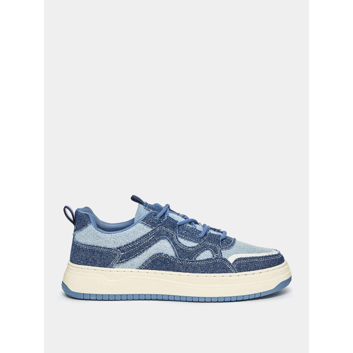 Styli Courtside Suede Accent Lace Up Platform Sneakers-men-shoes-sneakers-image-1