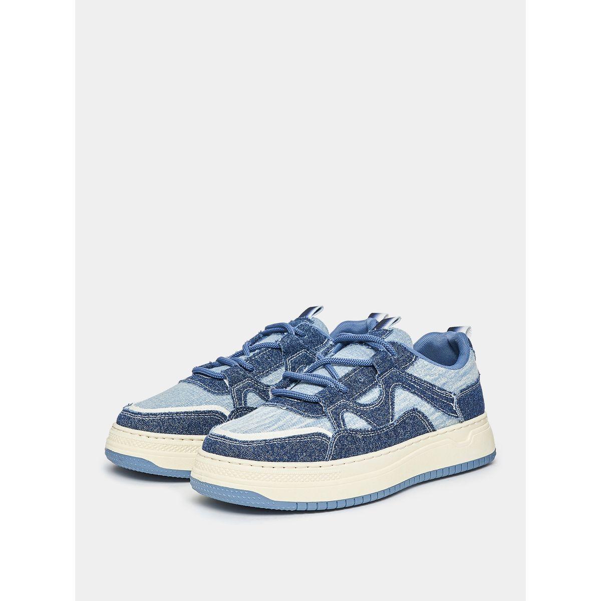 Styli Courtside Suede Accent Lace Up Platform Sneakers-men-shoes-sneakers-image-2