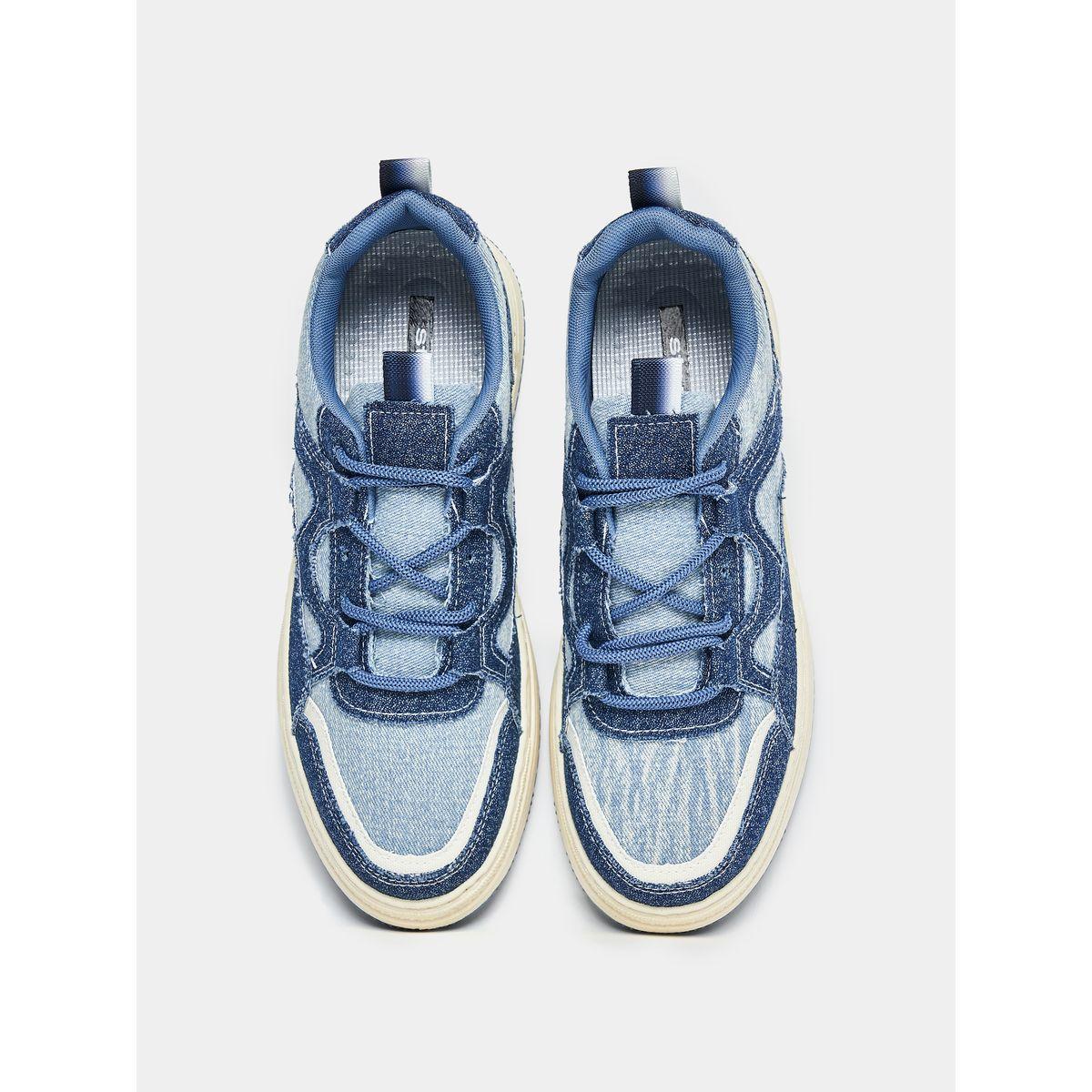 Styli Courtside Suede Accent Lace Up Platform Sneakers-men-shoes-sneakers-image-4