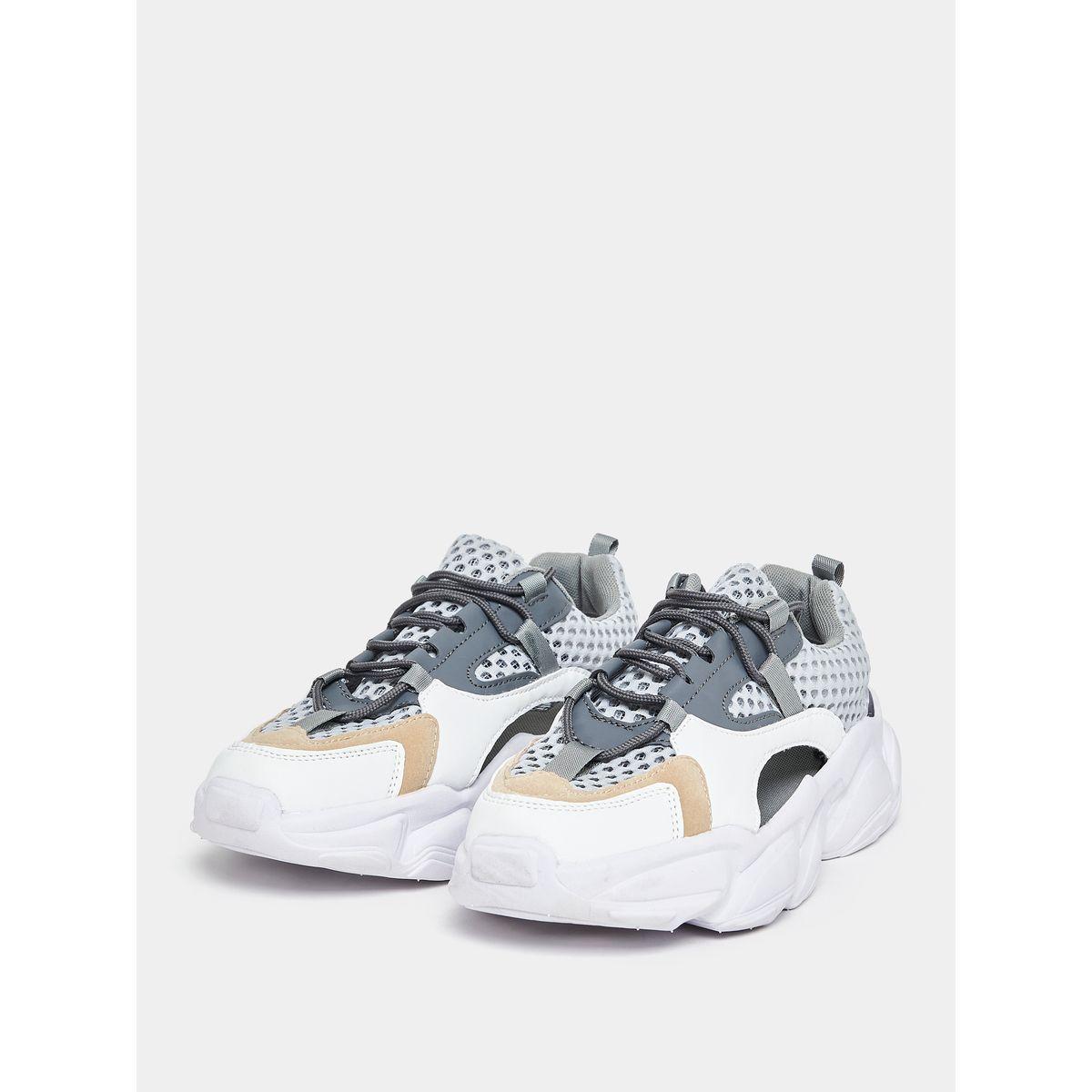 Styli Breathable Lace Up Chunky Sole Sneakers-men-shoes-sneakers-image-2