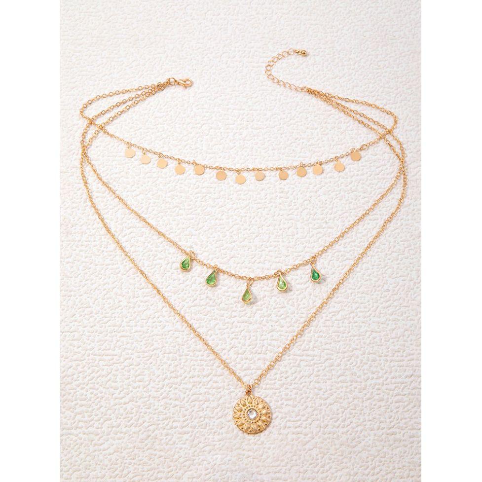 Styli Coin Drop Layered Necklace-women-watchesandjewellery-jewellery-necklacesandpendants-image-1