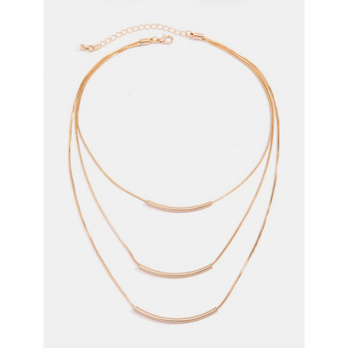 Styli Bar Detail Layered Necklace-women-watchesandjewellery-jewellery-necklacesandpendants-image-1