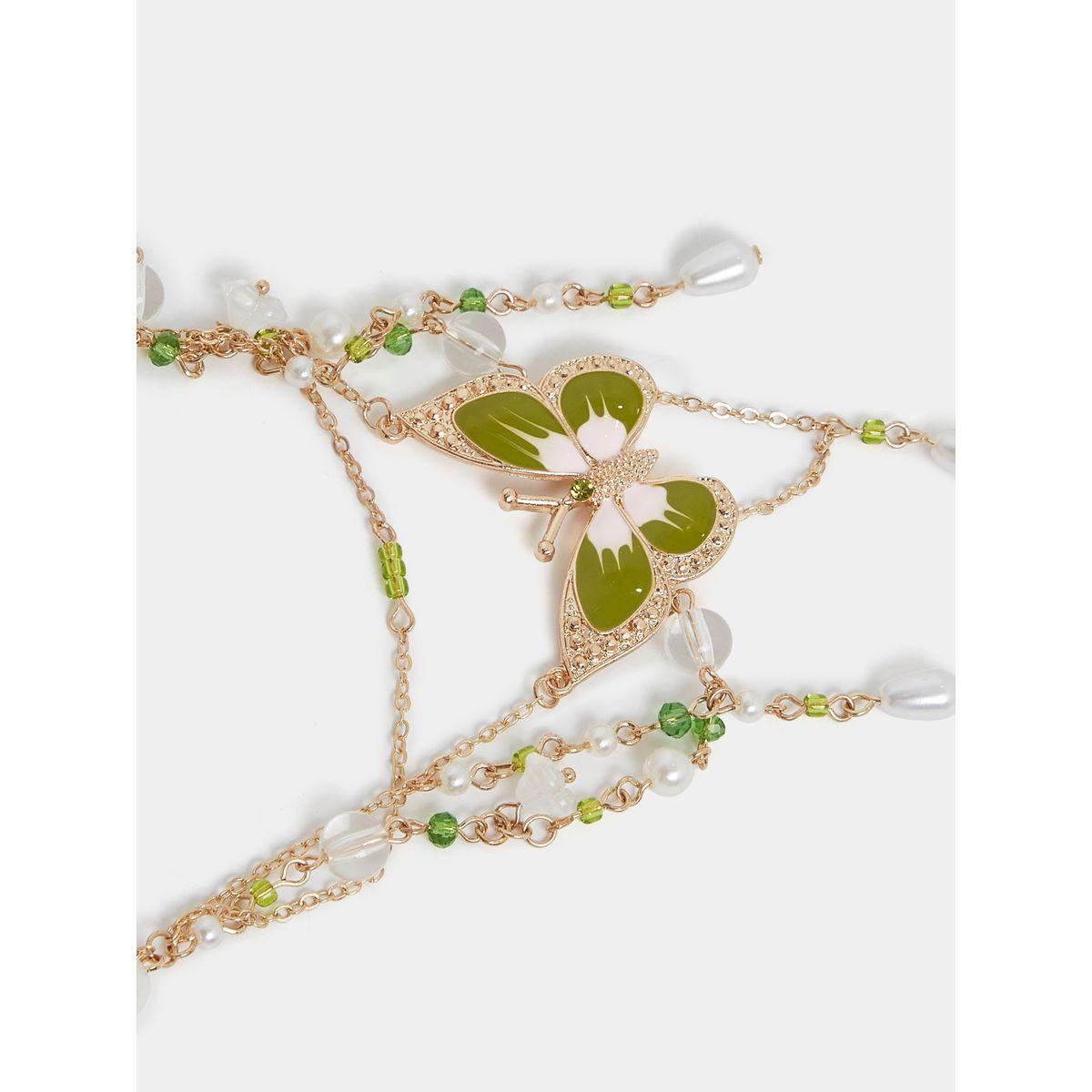Styli Butterfly Layered Necklace-women-watchesandjewellery-jewellery-necklacesandpendants-image-3