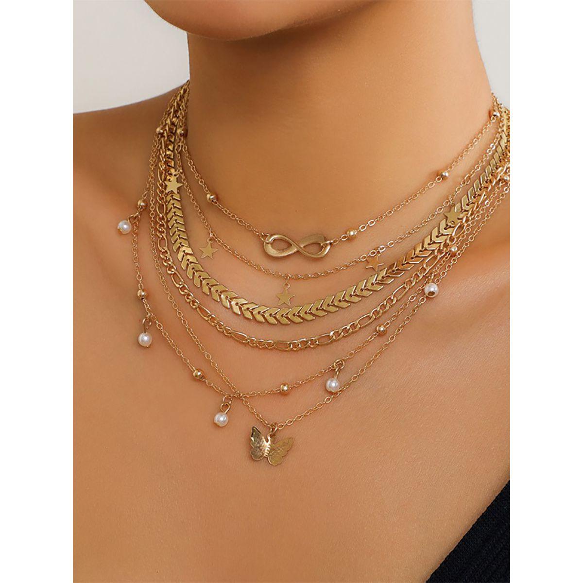 Styli Set of 6 - Butterfly Design Necklace-women-watchesandjewellery-jewellery-necklacesandpendants-image-2