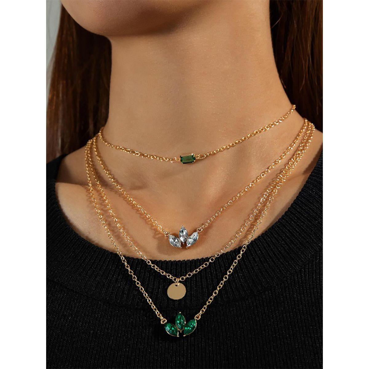 Styli Drop Pendant Layered Necklace-women-watchesandjewellery-jewellery-necklacesandpendants-image-3