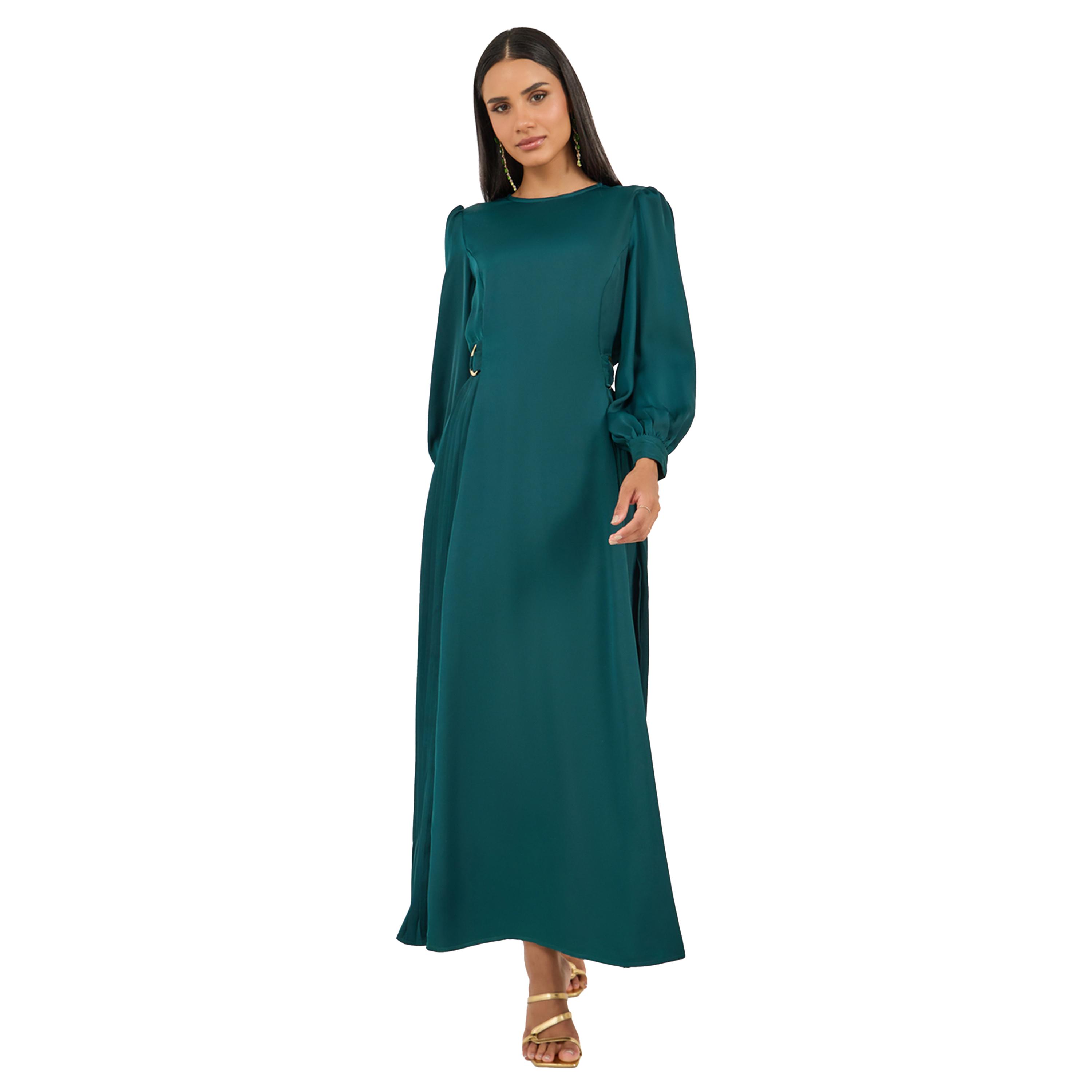 ستايلي - فستان ماكسي بأكمام منفوخة على شكل حرف A-women-clothing-dresses-image-2