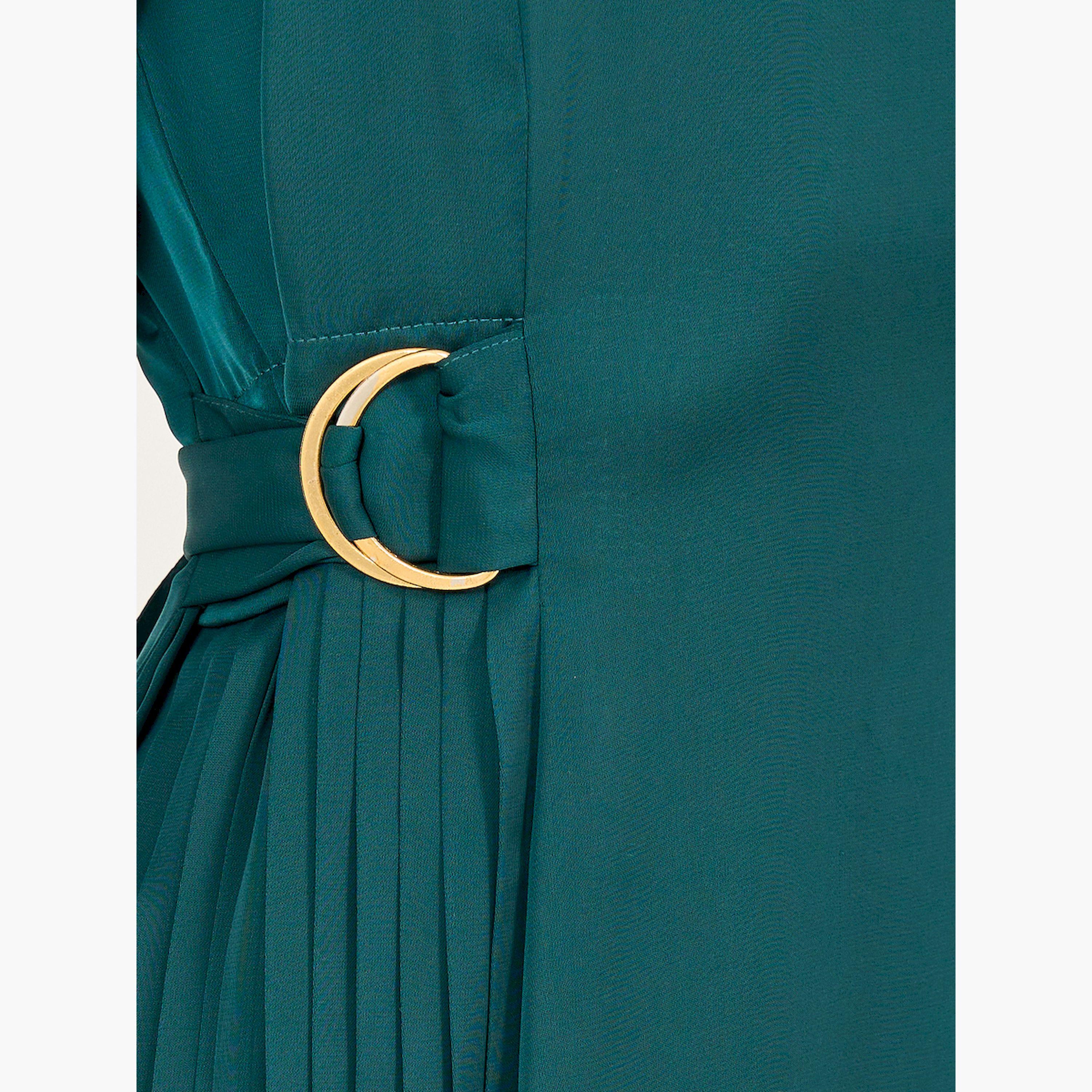 ستايلي - فستان ماكسي بأكمام منفوخة على شكل حرف A-women-clothing-dresses-image-4