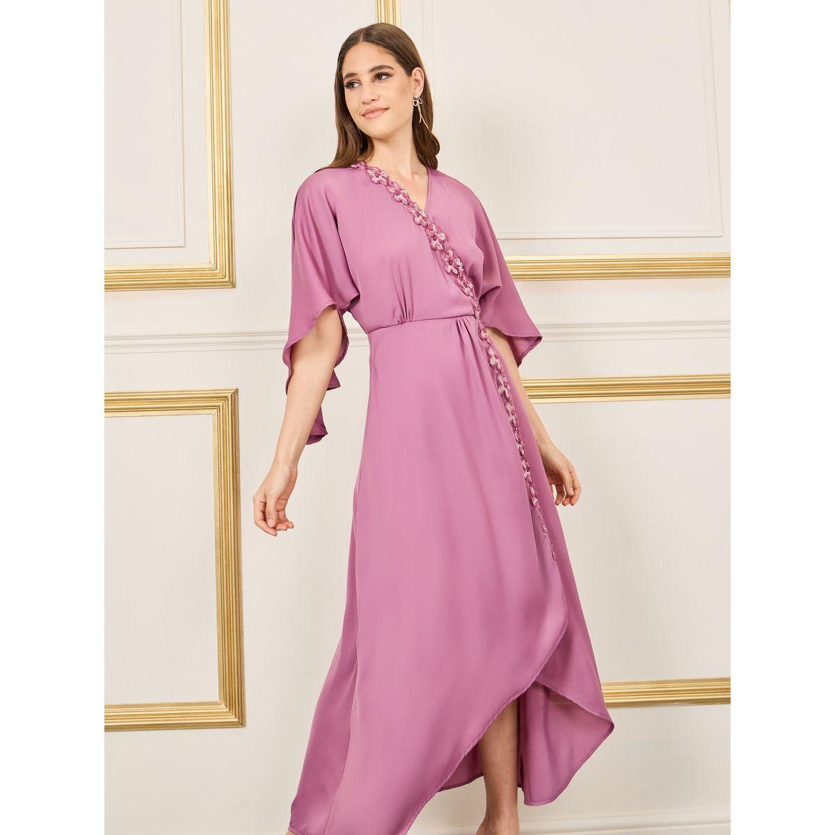 فستان طويل بحافة غير متماثلة الطول-women-clothing-dresses-image-2
