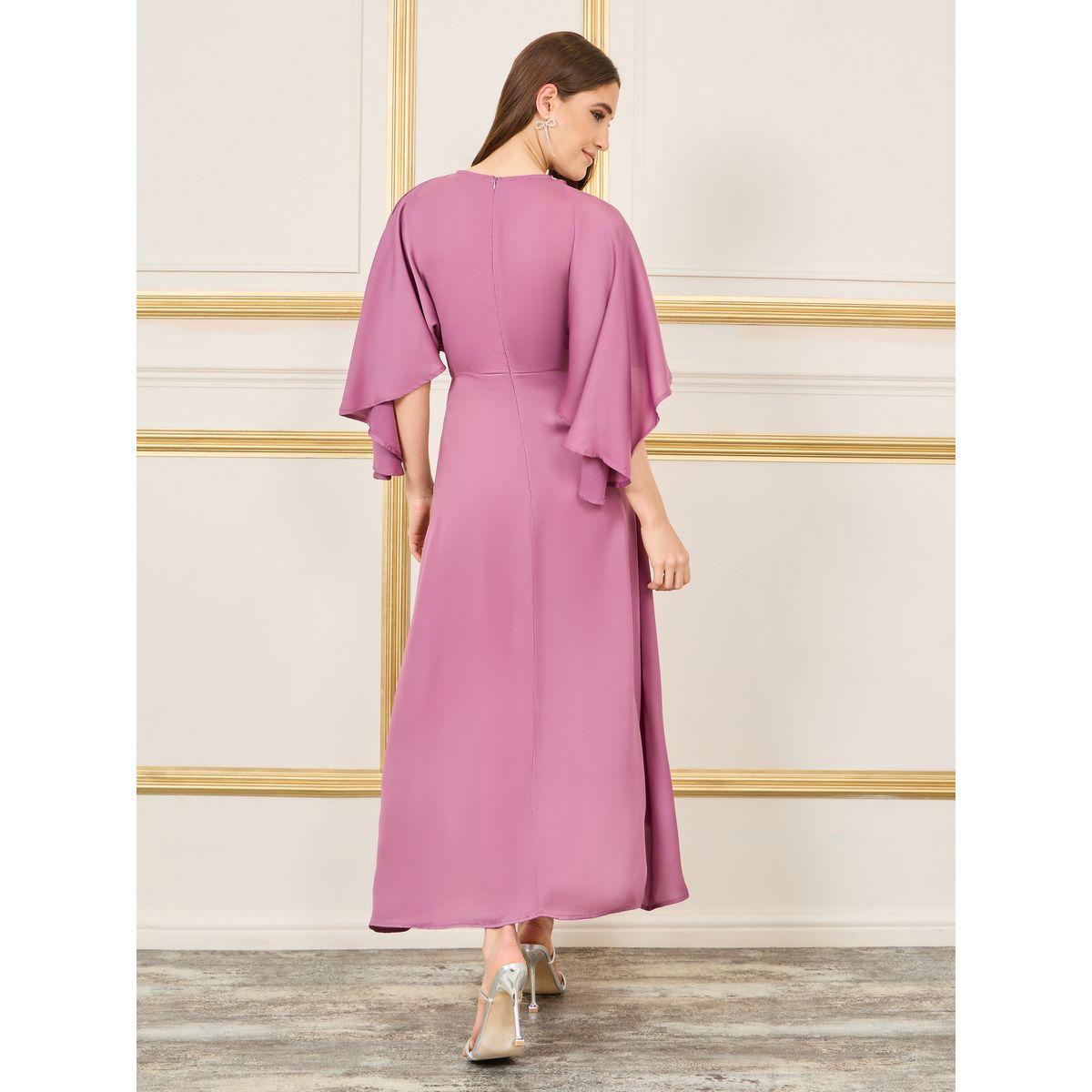 فستان طويل بحافة غير متماثلة الطول-women-clothing-dresses-image-4