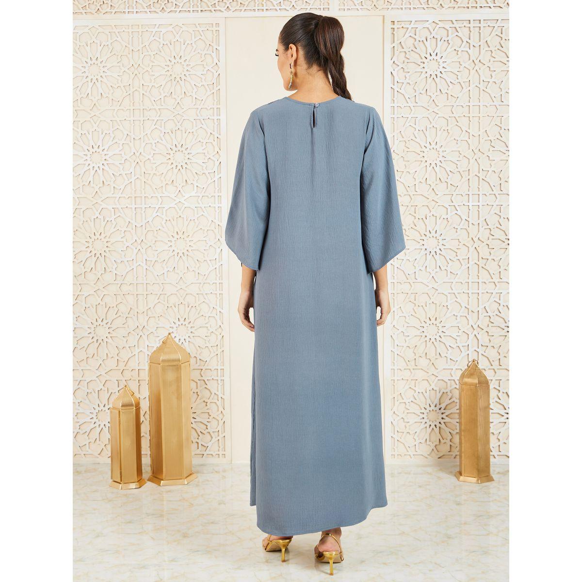 Styli Embroidered Cape Sleeves Jalabiya-women-arabicclothing-jalabiyas-image-4