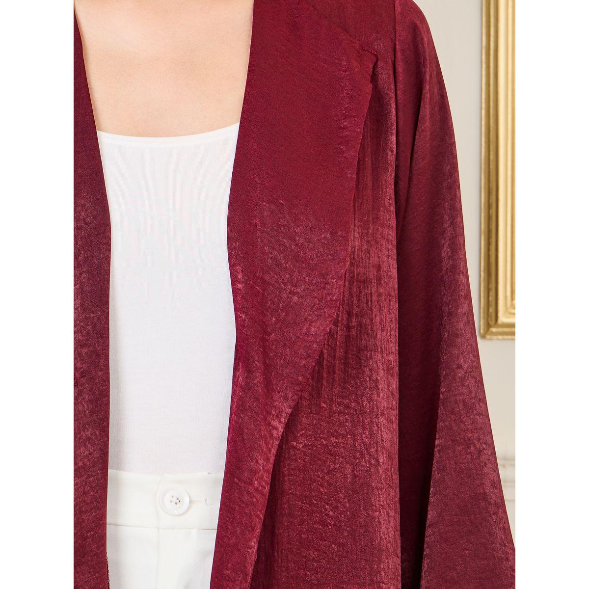 Styli Velvet Collared Front Open Abaya-women-arabicclothing-abayas-image-3
