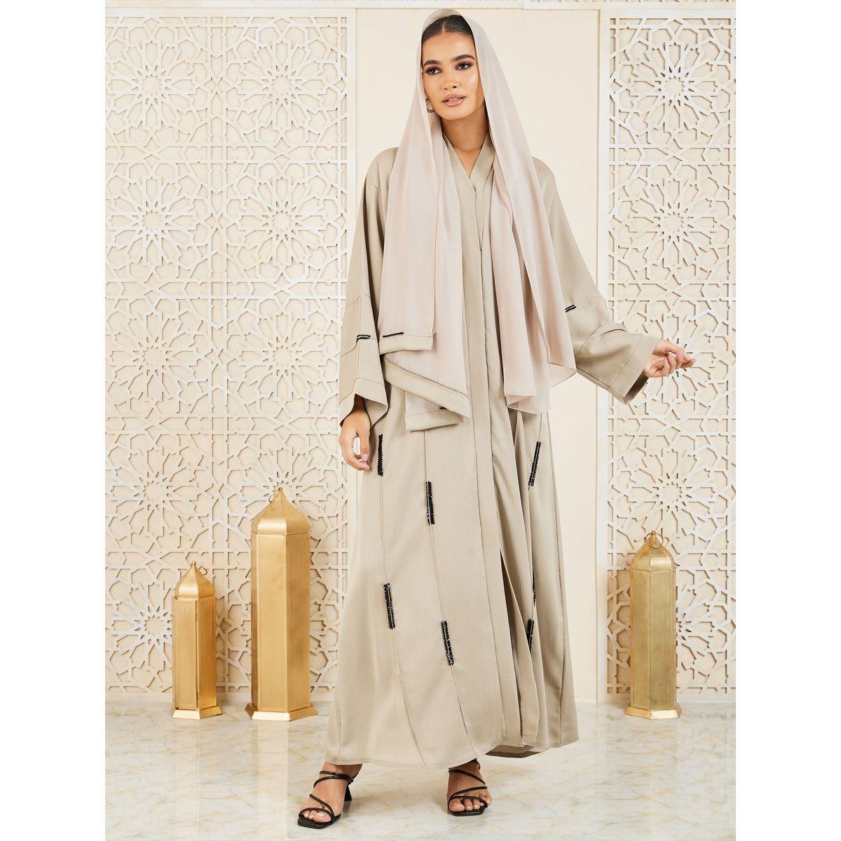 Styli Embellished Beaded Detail Abaya-women-arabicclothing-abayas-image-2