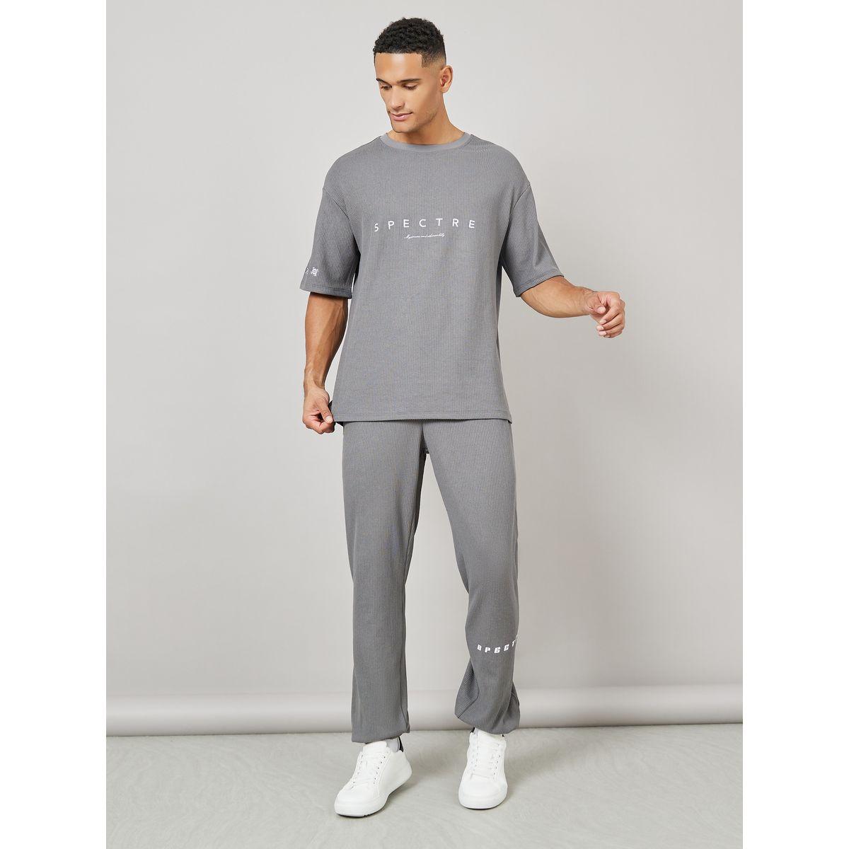 جوغر واسع محبوك بنمط وافل-men-clothing-bottoms-joggers-image-1