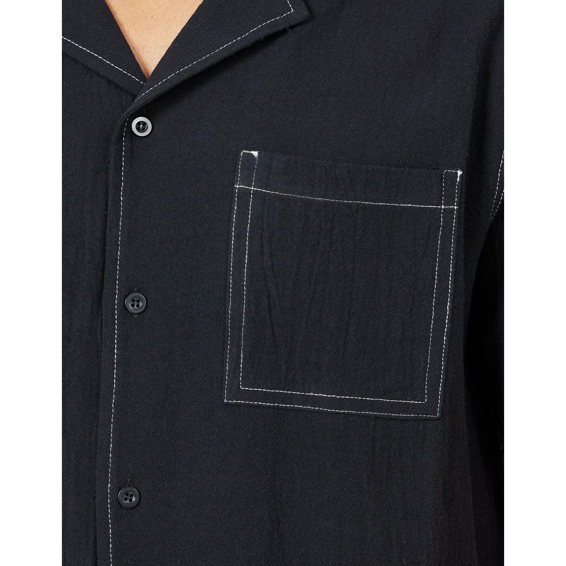 Styli Limited Contrast Stitch Detail Relaxed Fit Resort Collar Shirt-men-clothing-shirts-image-3