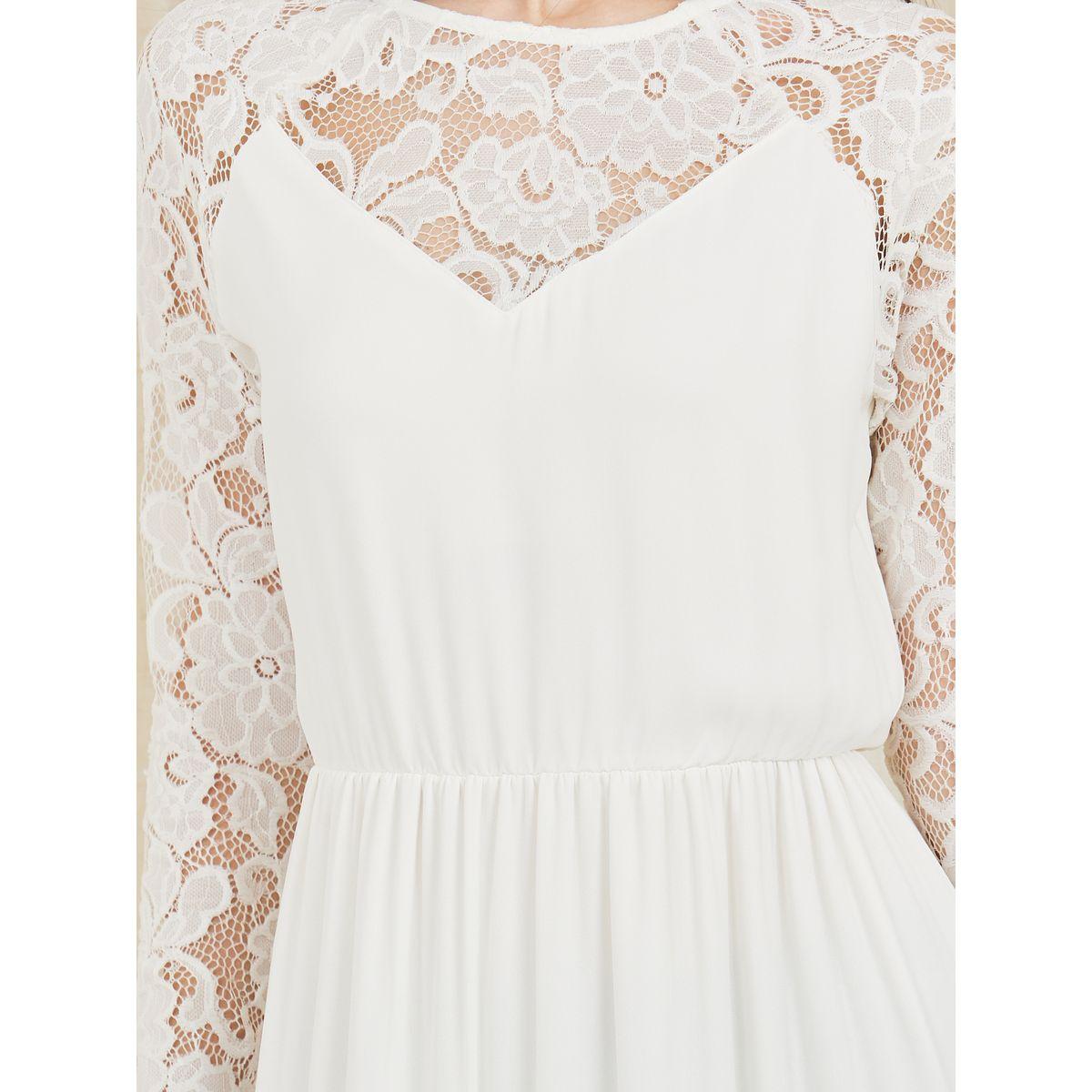 Styli Lace Sheer Detail A-Line Tiered Maxi Dress-women-clothing-dresses-image-3
