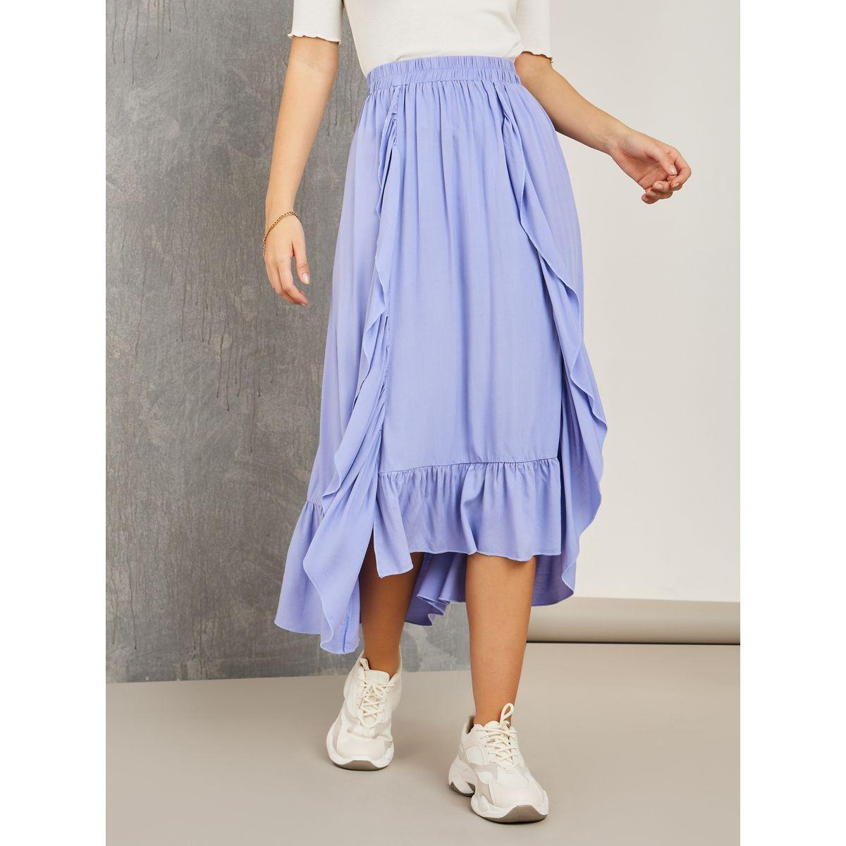 Styli High Low Hem Ruffled Skirt-women-clothing-bottoms-skirts-image-2