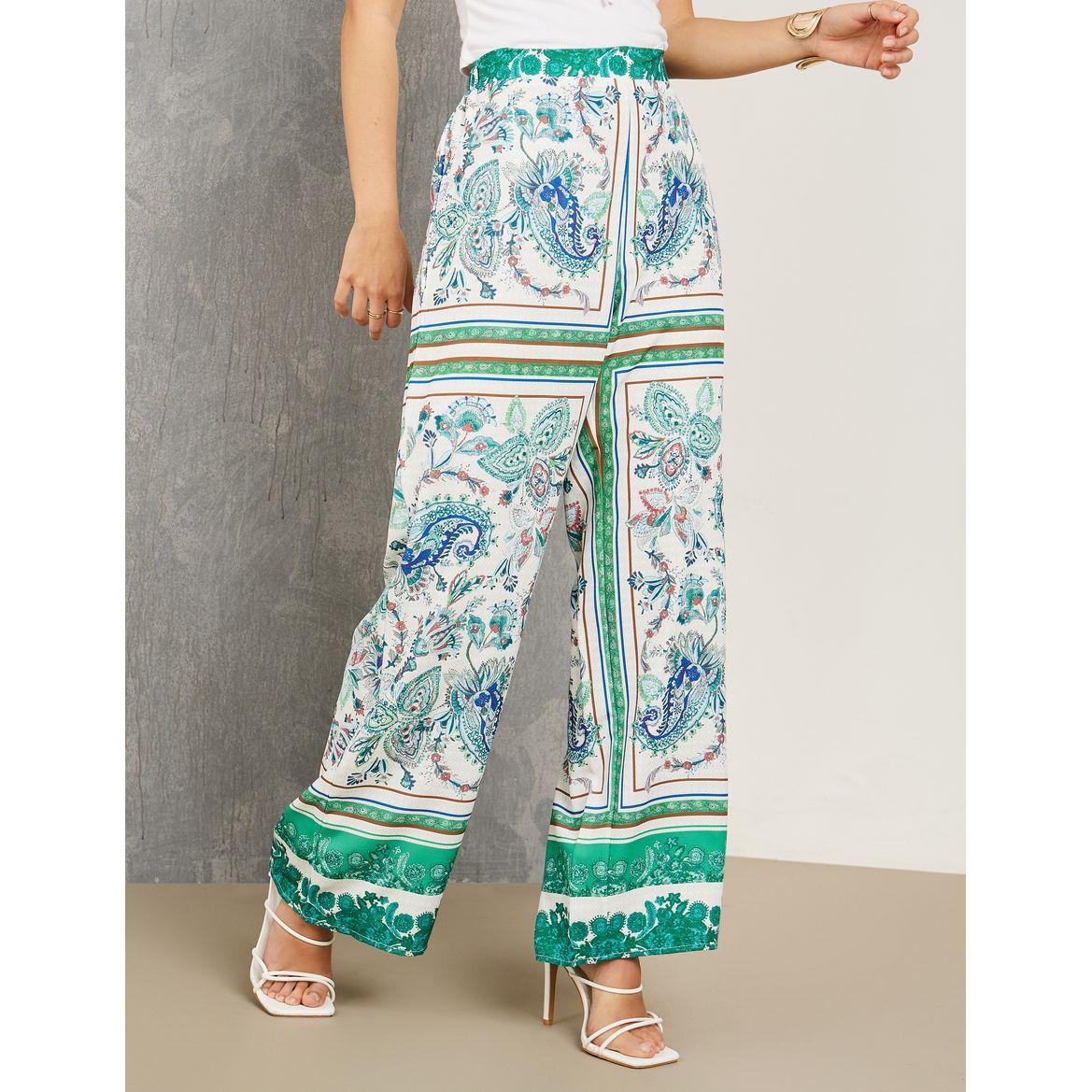 Styli Paisley Print Kimono & Wide Leg Pants Co-Ords-women-clothing-coordsets-image-5