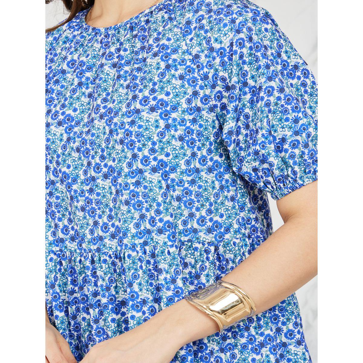 Styli Ditsy Print A-Line Tiered Midi Dress-women-clothing-dresses-image-3