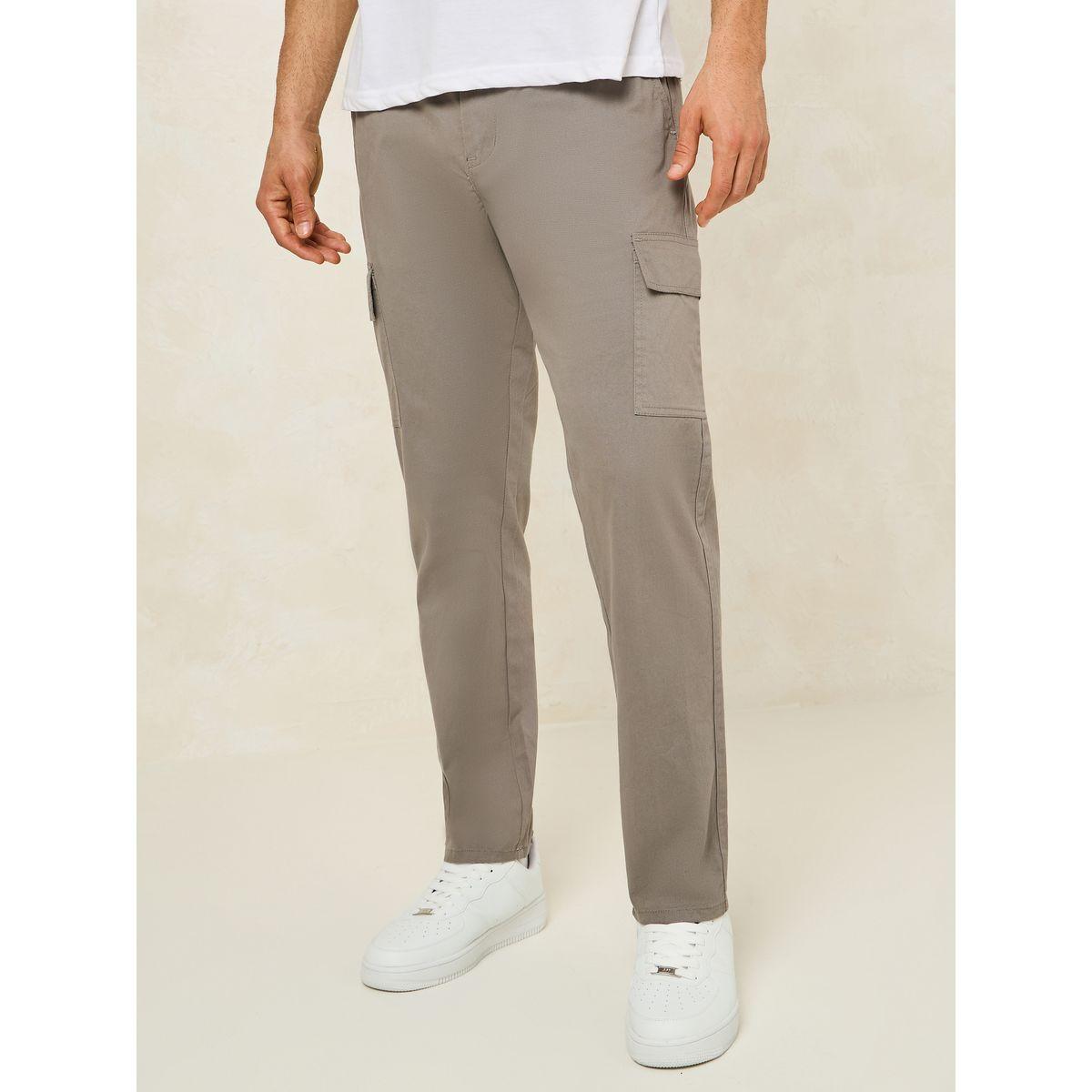 بنطال تشينو بنمط كاجو وقصة سليم فت-men-clothing-bottoms-trousersandchinos-chinos-image-1