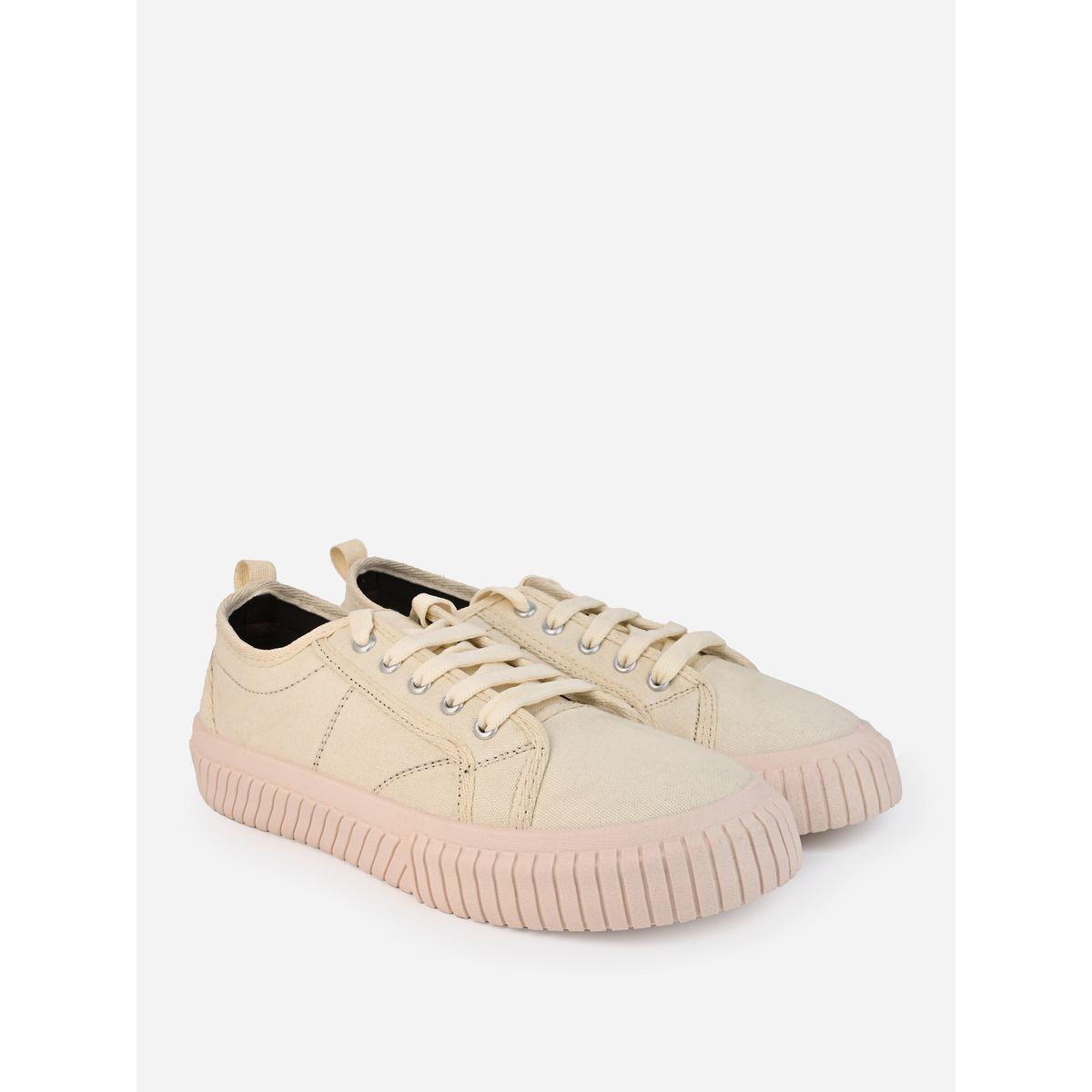 Styli Contrast Stitch Casual Canvas Lace Up Sneakers-men-shoes-loafersandmoccasins-image-3