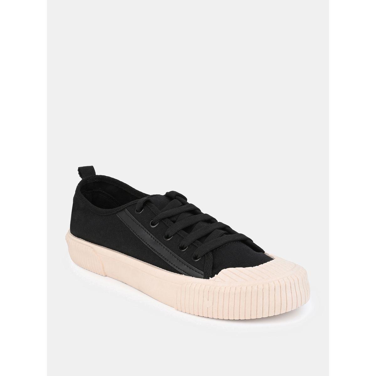 Styli Tape Detail Canvas Lace Up Sneakers-men-shoes-sneakers-image-2